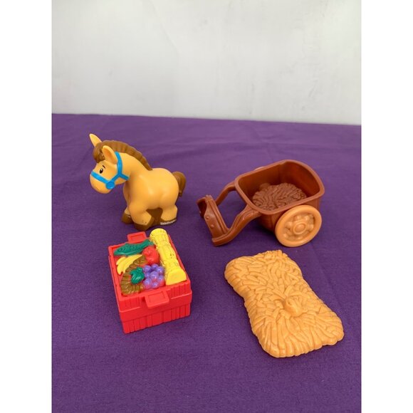 2013 Mattel Fisher-Price Little People Horse & Cart 4 PC Nativity Replacement Pi - Picture 1 of 7
